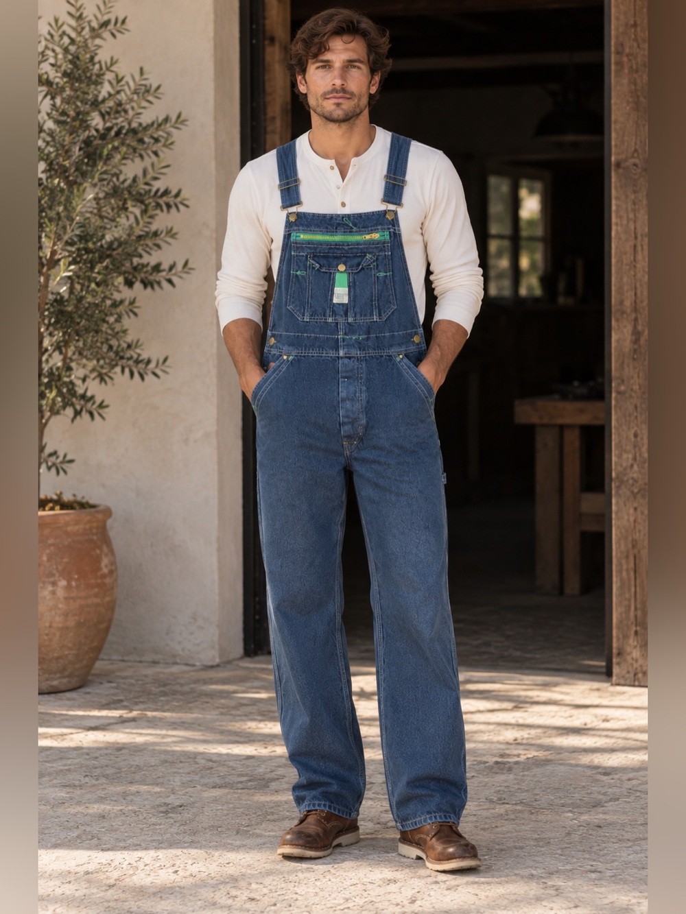 Vintage Liberty Denim Overalls 40x30 Carpenter Bib Workwear Utility 90s